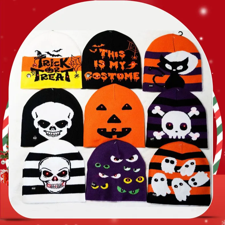 Mũ len ấm áp mùa đông Hip Hop Skull: Phụ kiện hoàn hảo cho Halloween và hơn thế nữa