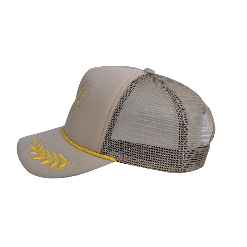 Trucker hat with rope