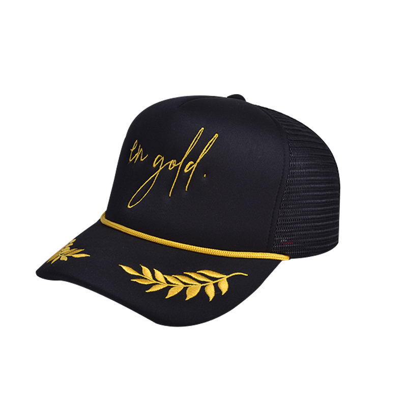 Trucker hat with rope