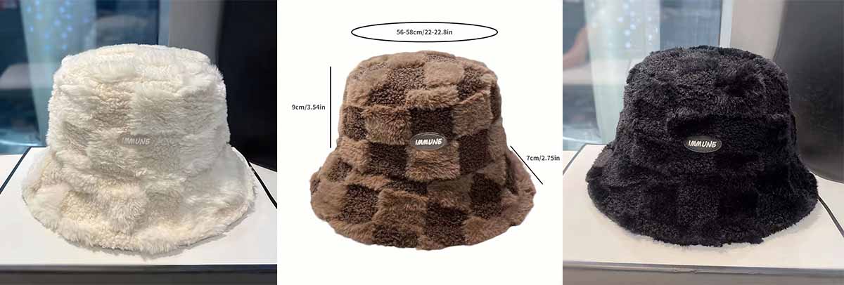 fuzzy bucket hat
